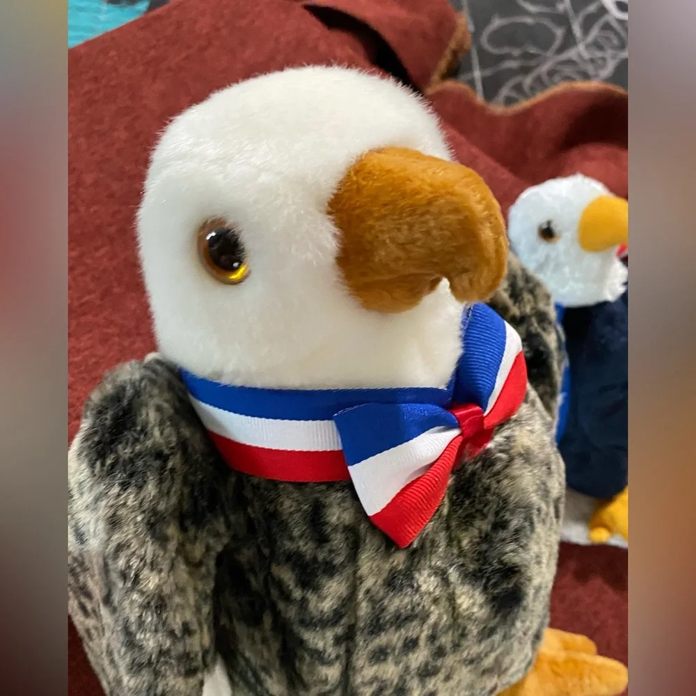 Ty Beanie Buddie Valor Eagle Beanie Baby Eagle Soar new with tags - Picture 10 of 11